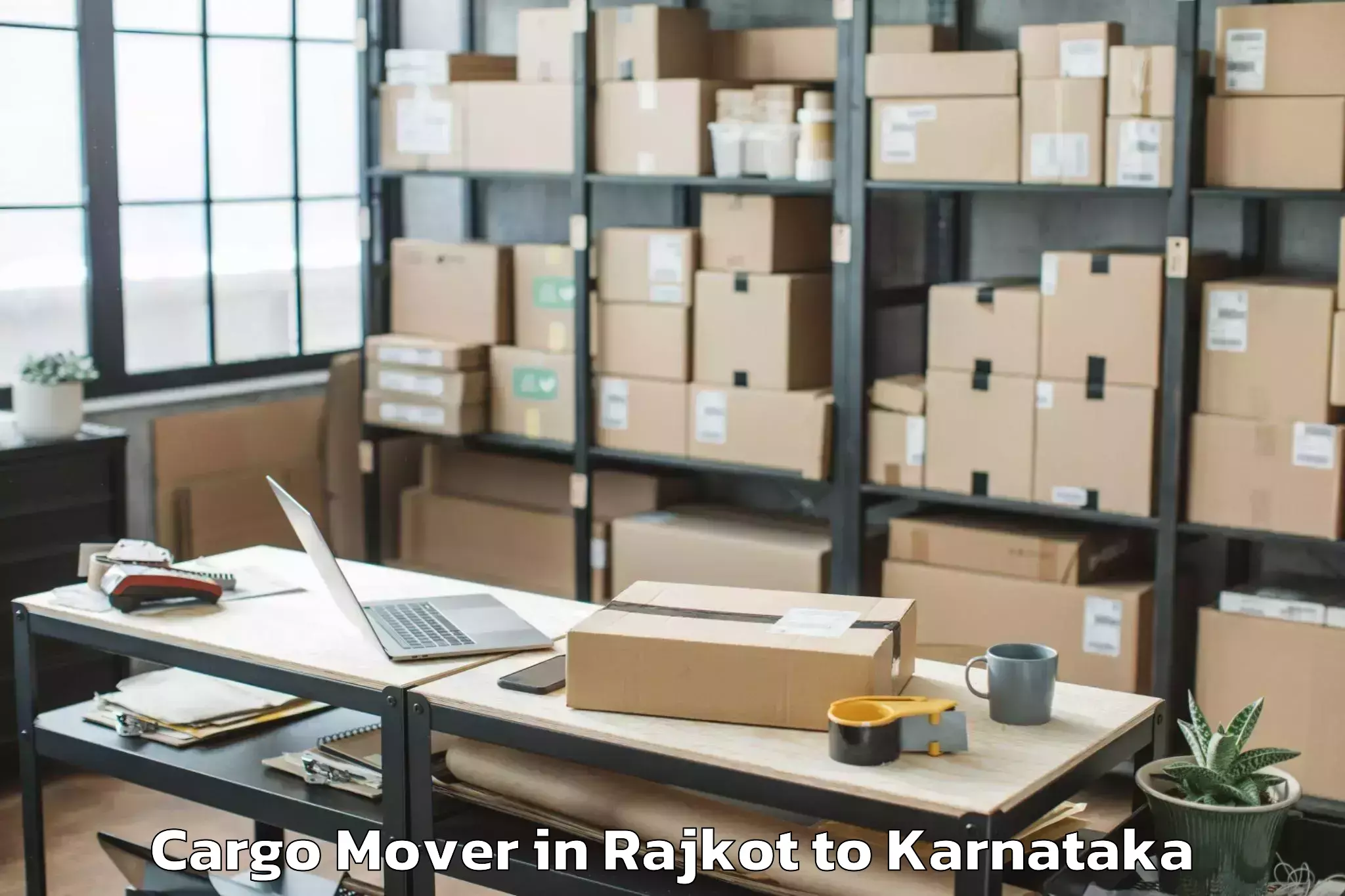 Hassle-Free Rajkot to Hubballi Cargo Mover